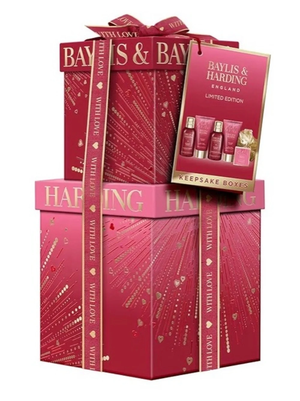 Baylis & Harding Luxury Giftable Pampering Body Wash & Gift Set Midnight Cherry